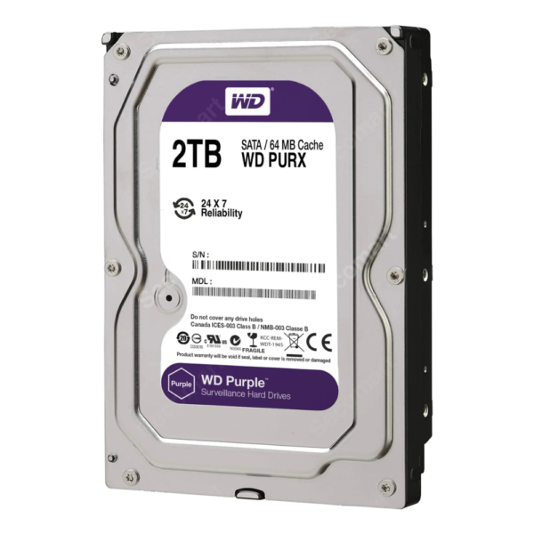 WD 2TB Purple 5400RPM Surveillance Desktop Hardisk